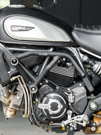 Ducati Scrambler 800 Crash Guard with Rugged Metal Sliders - Matte Black Finish (SB 822)
