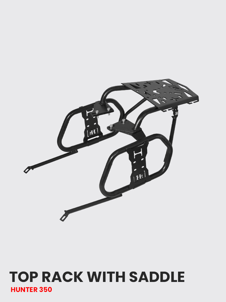 HUNTER 350 Top Rack with Saddle Stay SB 920 – Durable Cargo Carrier