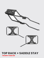 Premium Top Rack with Saddle for Triumph Tiger Sport 660 – SB 948