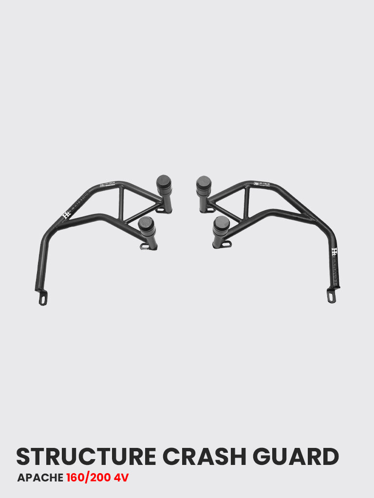HT Apache RTR 160/200 4V Structure Crash Guard with Durable Metal Slider – SBTVS-102
