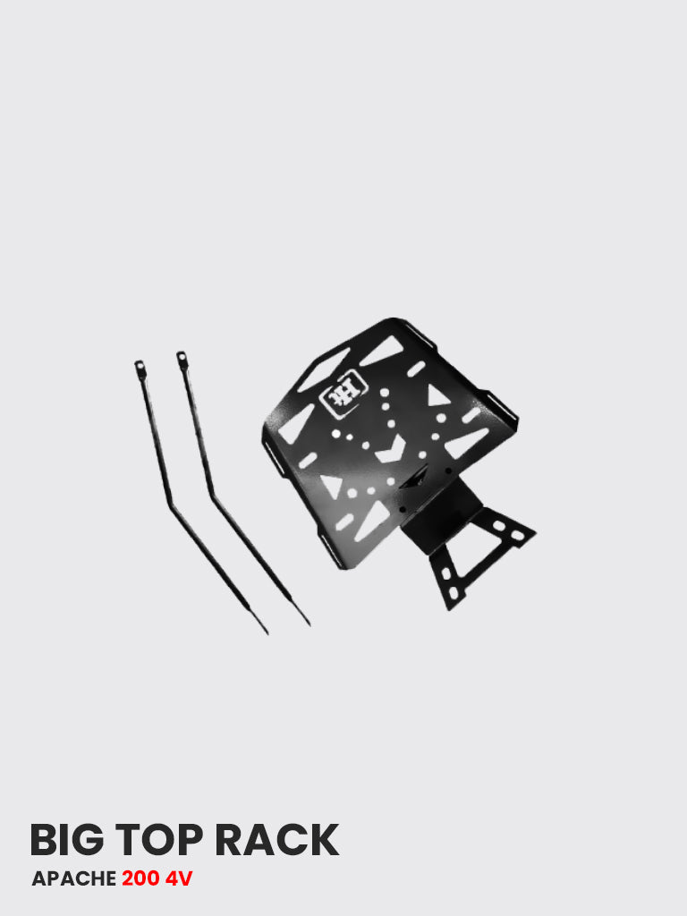 HT Top Rack with Large Plate for Apache RTR 160 4V – SBTVS 109-BIG