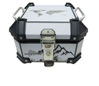 LGP 18 Litre Aluminium Top Box with Adventure Graphics – Universal 2.0, Fits All Motorcycles