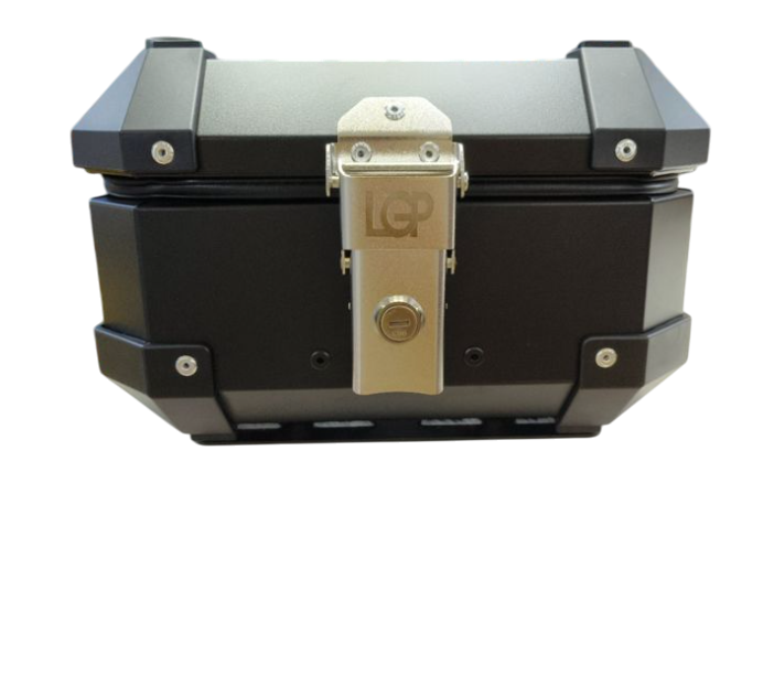 LGP 10 litres Aluminium Top Box – Black, Universal Fit for All Motorcycles