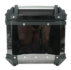 LGP Black Titanium Large-Capacity Aluminium Top Box, 45 L, Fits All Motorcycles