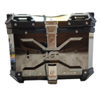 LGP Black Titanium Large-Capacity Aluminium Top Box, 45 L, Fits All Motorcycles
