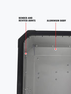 LGP Rainbow Aluminum Top Box – 45L Large Capacity, Universal Fit for All Motorcycles, Premium Color-Plated Finish