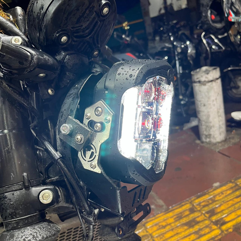 LIU HJG Master 5-Lens God's Eye 7-Inch Auxiliary Headlight Replacement — Compatible with Royal Enfield, Mahindra Thar & Gypsy (Pack of 1)