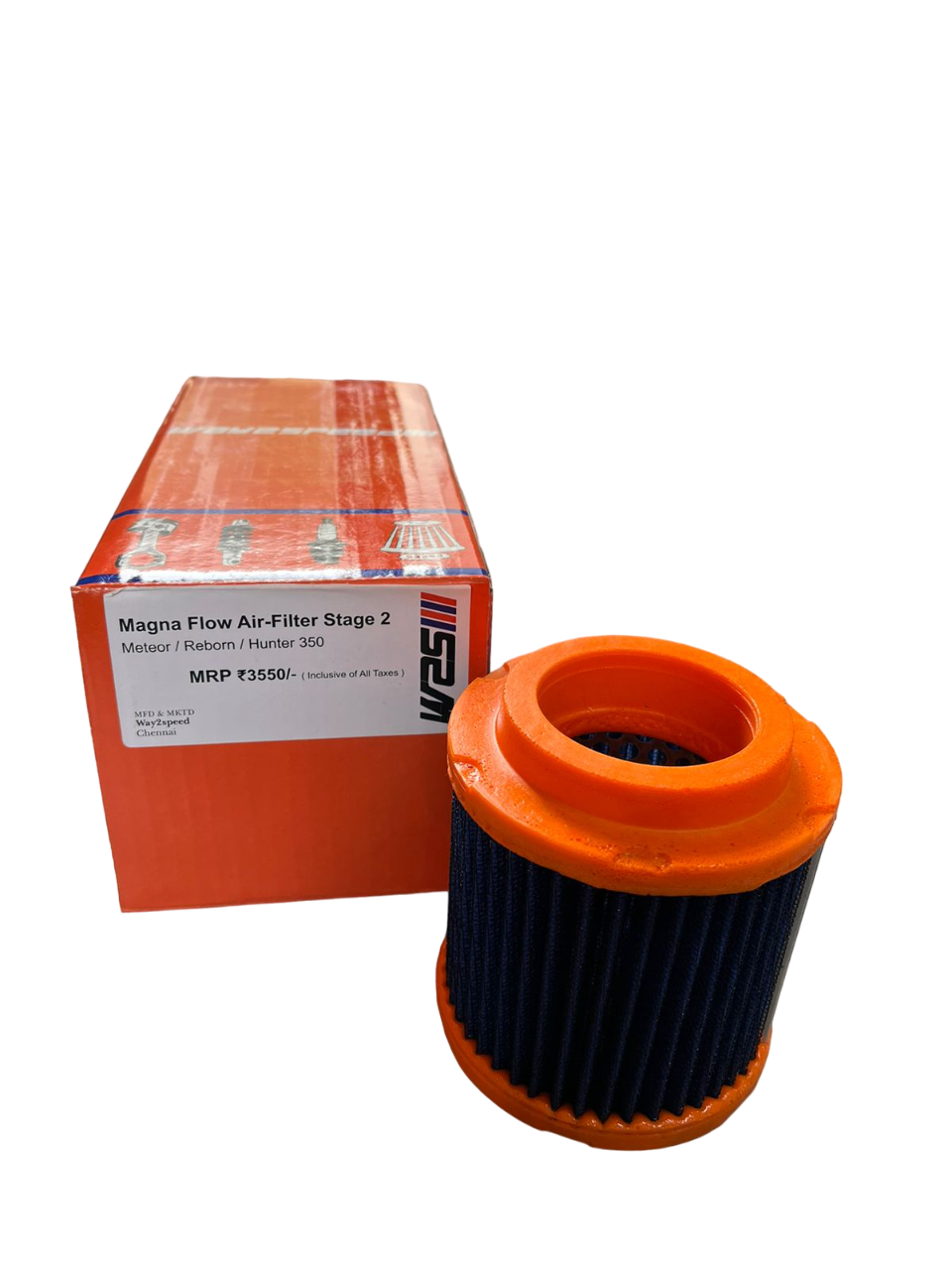 Way2Speed Performance Air Filter for Royal Enfield Hunter 350 Classic Reborn Meteor 350 - Moto Modz