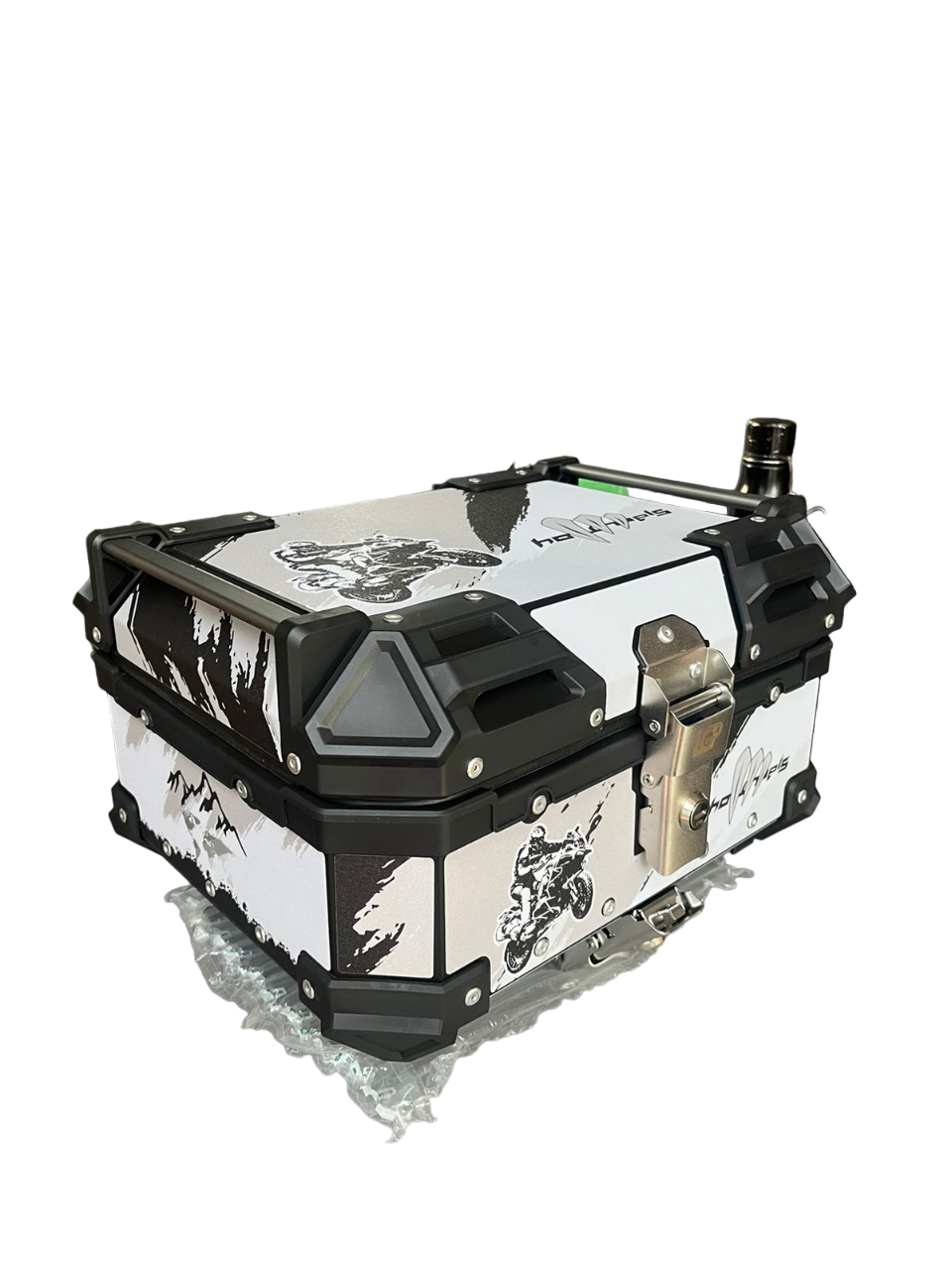 LGP 25 Litres Aluminium Top Box with Graphics Universal 2.0 - Fits All Motorcycles