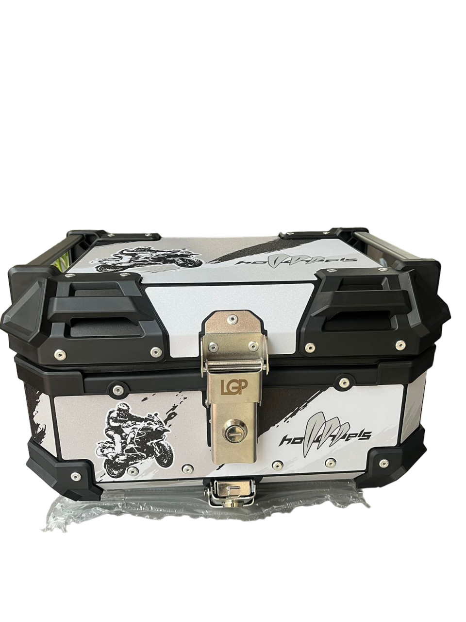 LGP 25 Litres Aluminium Top Box with Graphics Universal 2.0 - Fits All Motorcycles