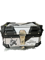 LGP 25 Litres Aluminium Top Box with Graphics Universal 2.0 - Fits All Motorcycles
