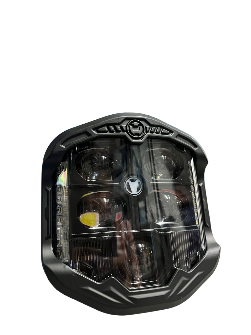 LIU HJG Master 5-Lens God's Eye 7-Inch Auxiliary Headlight Replacement — Compatible with Royal Enfield, Mahindra Thar & Gypsy (Pack of 1)