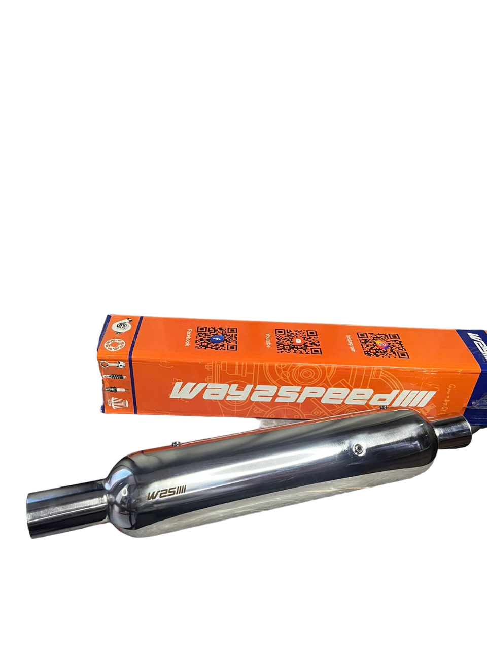 Way2Speed Performance Shooter Exhaust Gloss Finish for Royal Enfield Classic 350 Reborn - Moto Modz