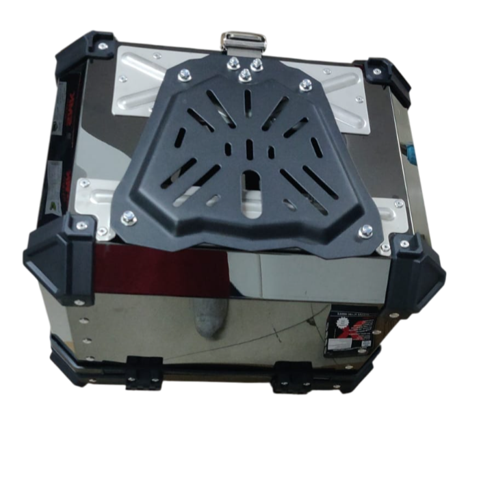 LGP Black Titanium Large-Capacity Aluminium Top Box, 45 L, Fits All Motorcycles