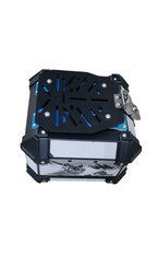 LGP 18 Litre Aluminium Top Box with Adventure Graphics – Universal 2.0, Fits All Motorcycles