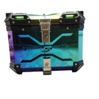 LGP Rainbow Aluminum Top Box – 45L Large Capacity, Universal Fit for All Motorcycles, Premium Color-Plated Finish