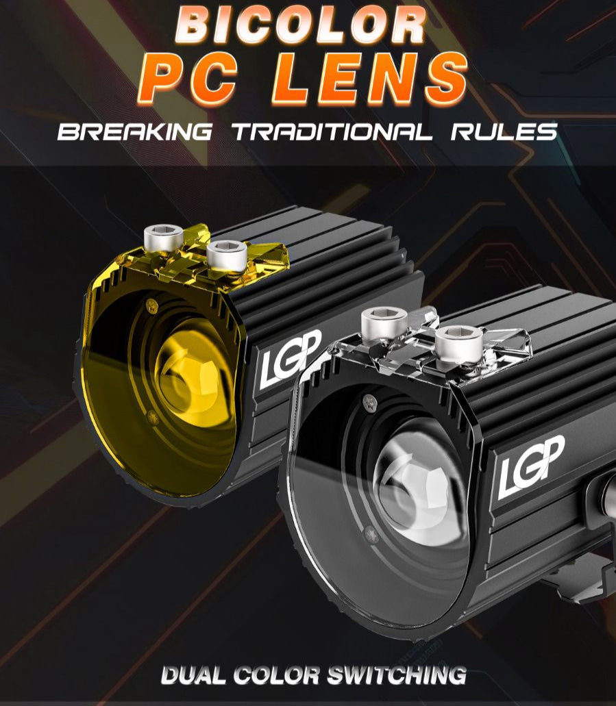 MK02 Spotlight – IP67 Waterproof Auxiliary Light with Harness | Universal Fit for Motorcycles & Cars | Premium by LGP – 18-Month Warranty