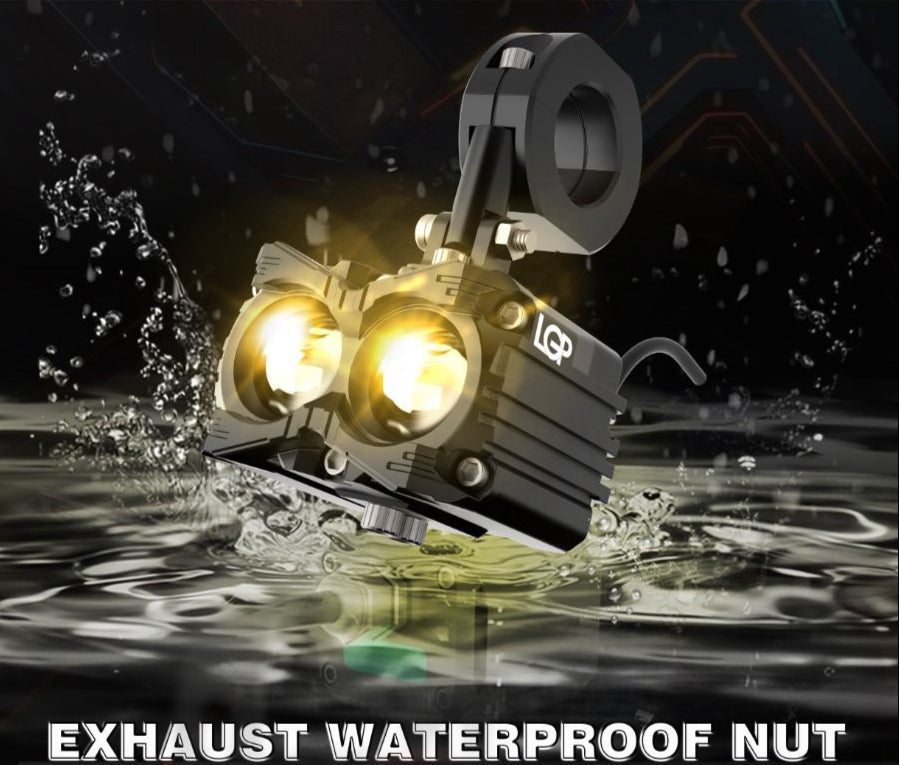 MK05 Spotlight | IP67 Waterproof Auxiliary Lights with Harness Included | Universal Fit for All Motorcycles and Cars | Premium by LGP | 18-Month Warranty