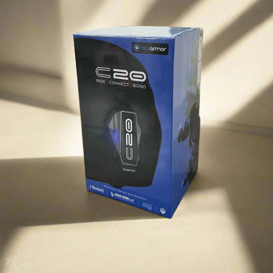 BLUARMOR C20 Motorcycle Intercom System with RIDEGRID™ Lite - Crystal-Clear Rider Communication