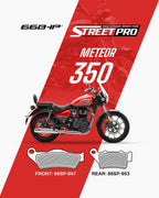Royal Enfield Meteor 350 - Reborn Street Pro Semi-Ceramic Brake Pads for Superior Braking Performance