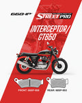 Royal Enfield GT Interceptor 650 Street Pro Semi Ceramic Brake Pads Motorcycle Accessory - Moto Modz
