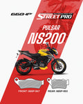 Bajaj Pulsar NS200 Street Pro Semi Ceramic Brake Pads Motorcycle Accessory - Moto Modz
