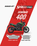 Bajaj Dominar 400 Street Pro Semi Ceramic Brake Pads Motorcycle Accessory - Moto Modz
