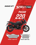 Bajaj Pulsar 220 Street Pro Semi Ceramic Brake Pads Motorcycle Accessory - Moto Modz
