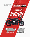 Bajaj Pulsar RS200 Street Pro Semi Ceramic Brake Pads Motorcycle Accessory - Moto Modz
