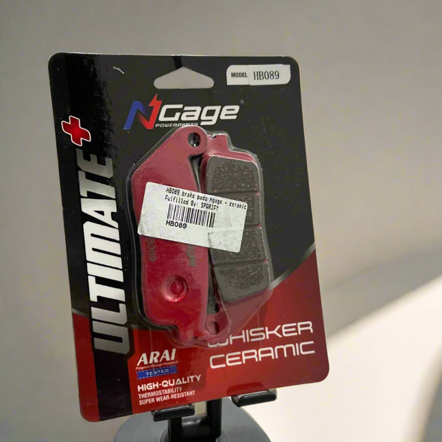 N CAGE Ultimate ceramic brake pads model HB089 in retail packaging