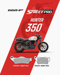 Royal Enfield Hunter 350 Street Pro Semi Ceramic Brake Pads Motorcycle Accessory - Moto Modz
