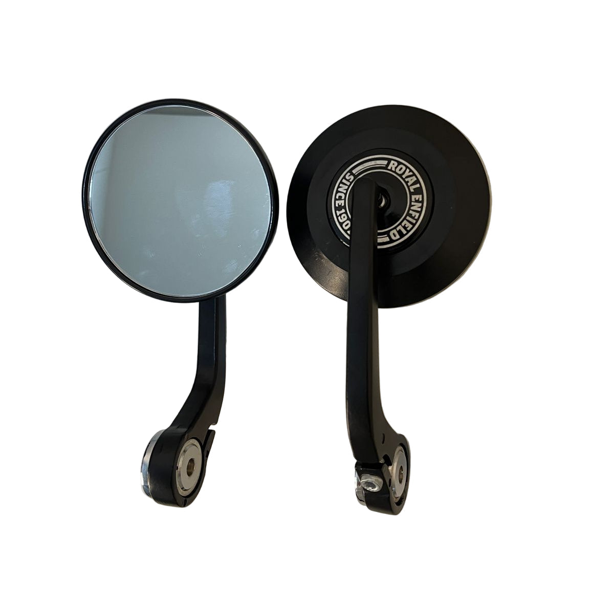 Royal Enfield Bar End Side Mirror Round for Guerrilla 450 GT 650 Interceptor 650 Classic 350 Hunter 350 Meteor 350 - Moto Modz
