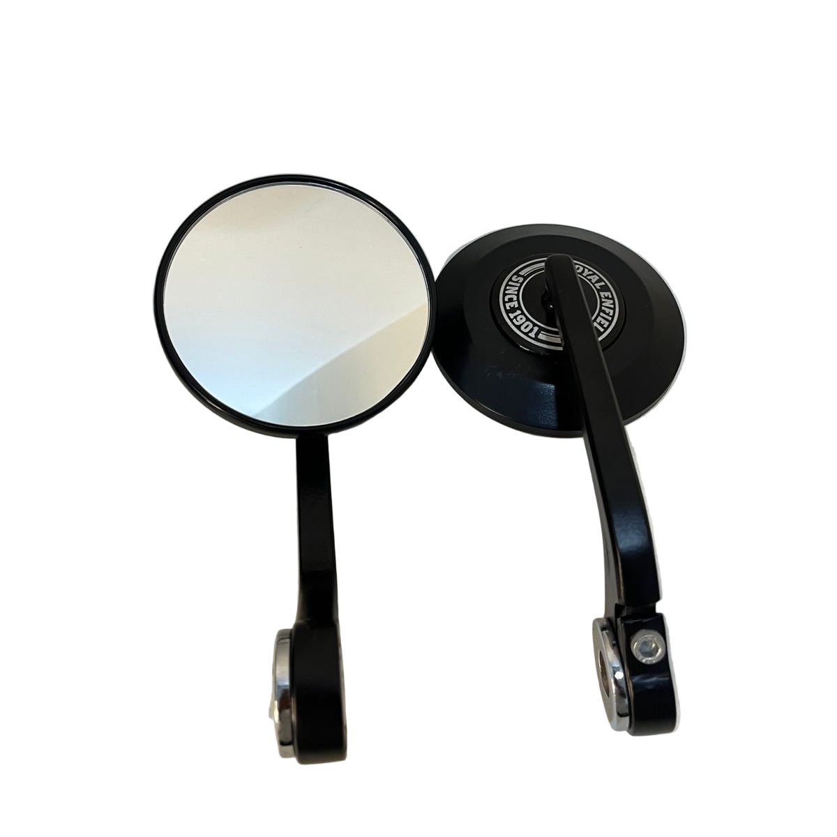 Royal Enfield Bar End Side Mirror Round for Guerrilla 450 GT 650 Interceptor 650 Classic 350 Hunter 350 Meteor 350 - Moto Modz