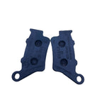 Motorcycle brake pads set, black, isolated on white background