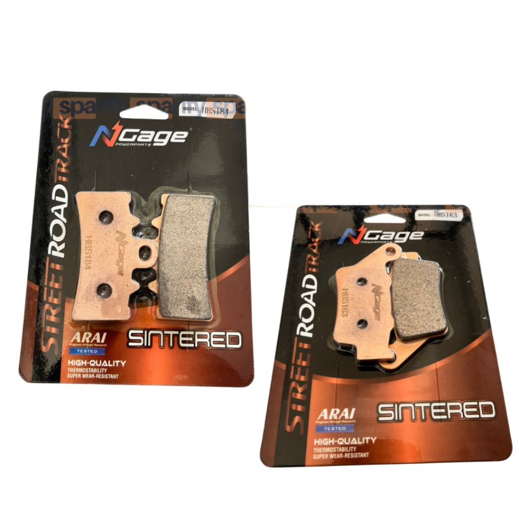 KTM RC 125 200 390 BS3 BS4 BS6 NGAGE front rear sintered brake pads combo ARAI certified – Moto Modz