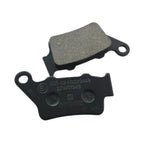 Motorcycle brake pads set, black metal backing with friction material