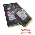 Motorcycle ceramic brake pads front and rear combo in Vesrah packaging