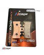 Ncage high-quality sintered motorcycle brake pads on retail packaging, street road track use