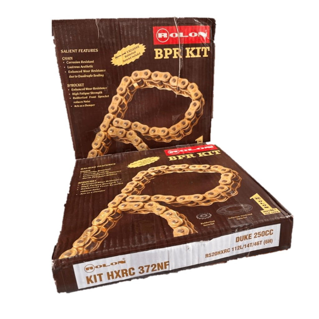 KTM Duke 250 Rolon brass chain sprocket kit motorcycle spare parts replacement