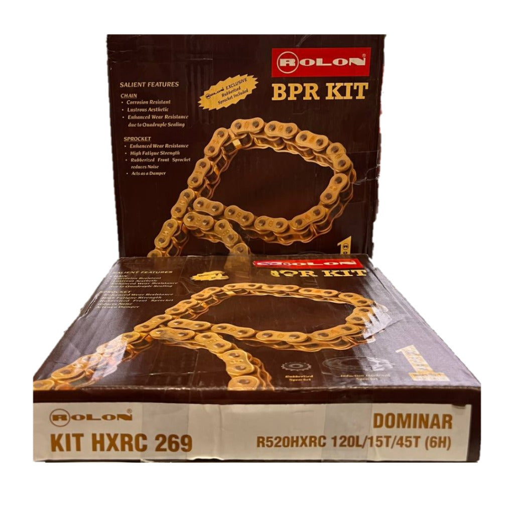 Bajaj Dominar 400 Rolon X-ring brass chain sprocket kit motorcycle spare parts