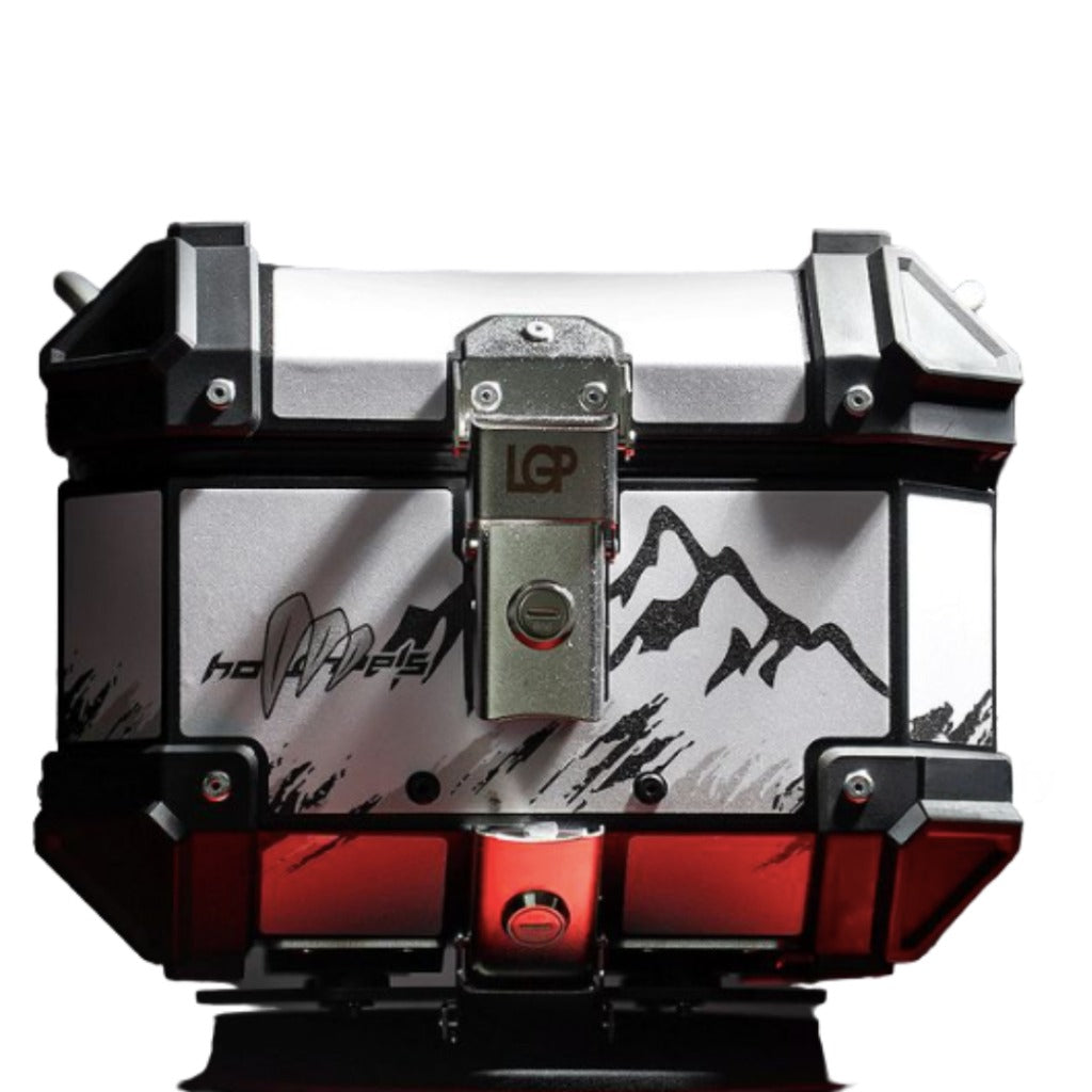 LGP 25 Litres Aluminium Top Box with Graphics Universal 2.0 - Fits All Motorcycles