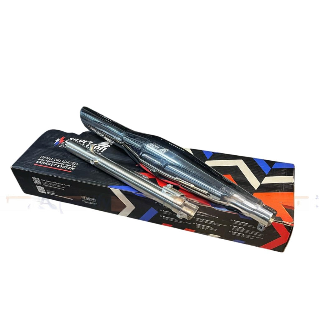 Silver Stallion Sporty DYNO High Performance Exhaust Polish for Royal Enfield Classic Reborn 350 Meteor 350 - Moto Modz