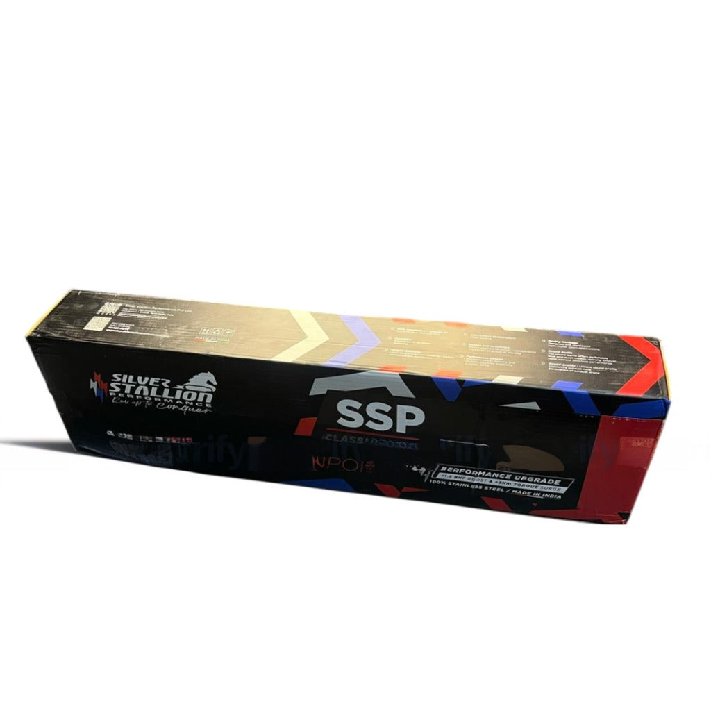 Silver Stallion Sporty DYNO High Performance Exhaust Polish for Royal Enfield Classic Reborn 350 Meteor 350 - Moto Modz