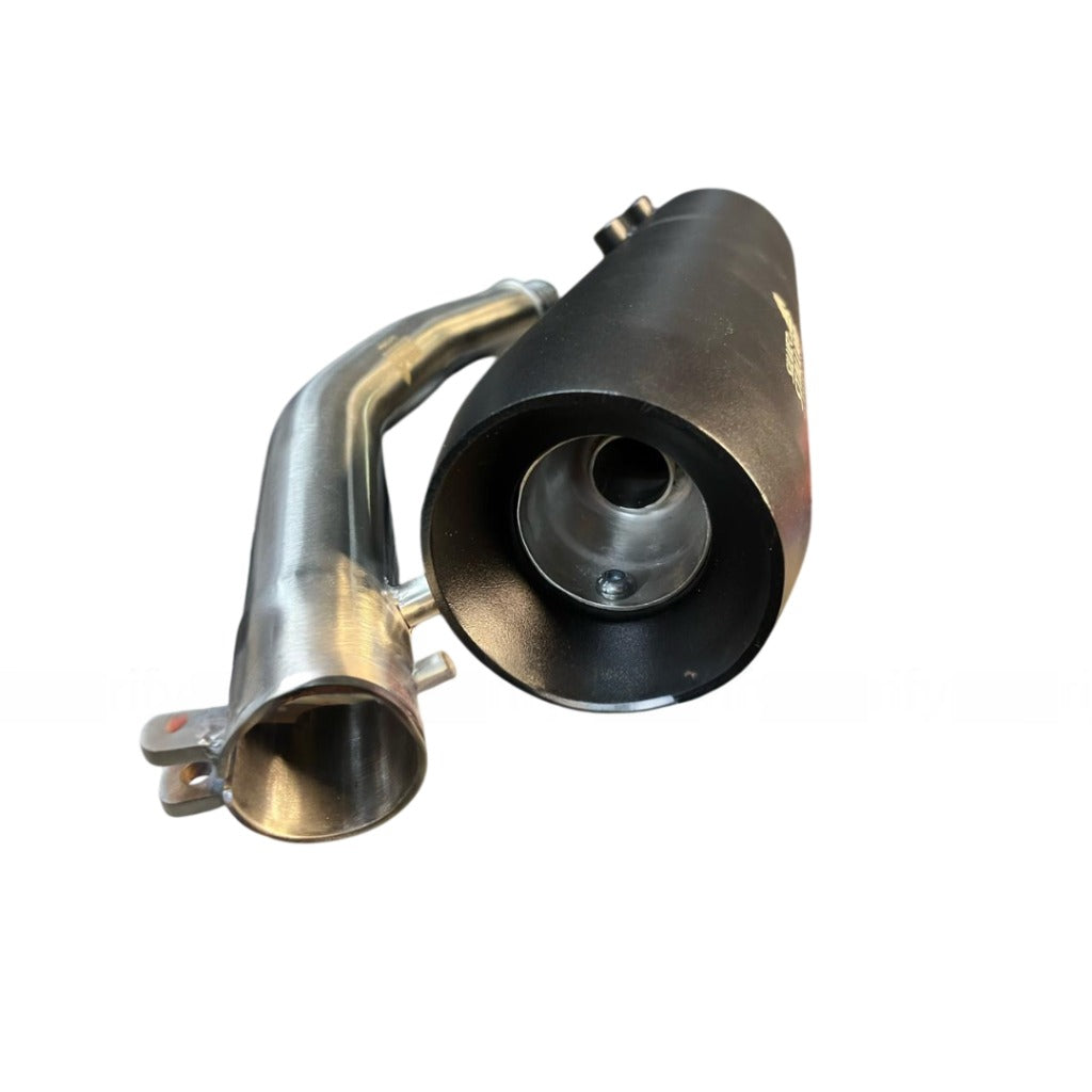RE BEAR 650 – Silver Stallion Outlander Dyno-Driven High-Performance Exhaust System – Black, Lifetime Warranty