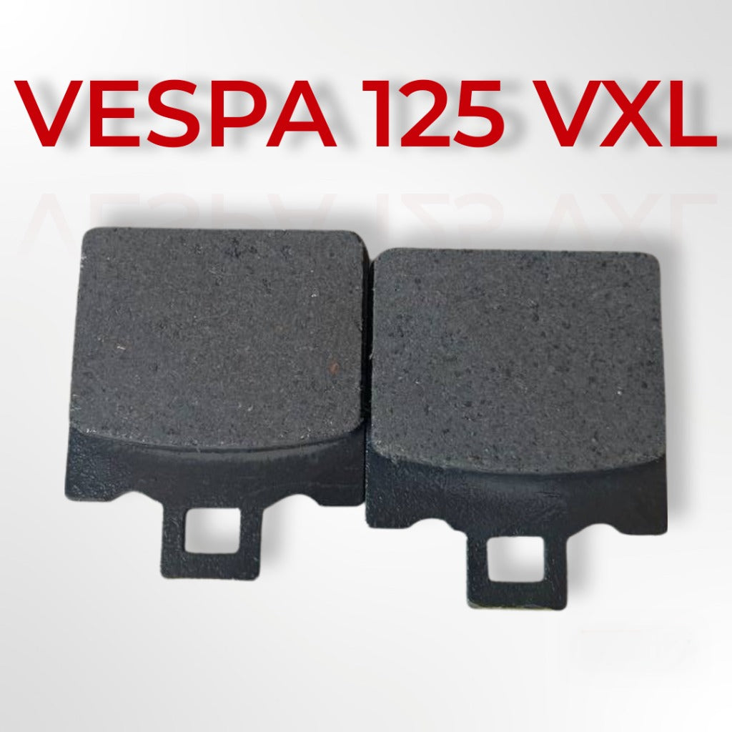Vespa 125 VXL brake pads set, black, on white background