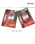Set of two N-Cage ultimate whisker ceramic brake pads combo for front and rear, in packaging.