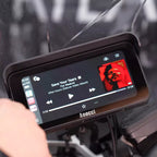 AOOCCI C6 Pro Motorcycle Dash Cam – Dual Front & Rear 4K/1080P, Wireless CarPlay & Android Auto, GPS & Emergency Lock, 140° Wide Angle, Wired Remote, IP67 Waterproof