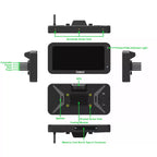 AOOCCI C6 Pro Motorcycle Dash Cam – Dual Front & Rear 4K/1080P, Wireless CarPlay & Android Auto, GPS & Emergency Lock, 140° Wide Angle, Wired Remote, IP67 Waterproof