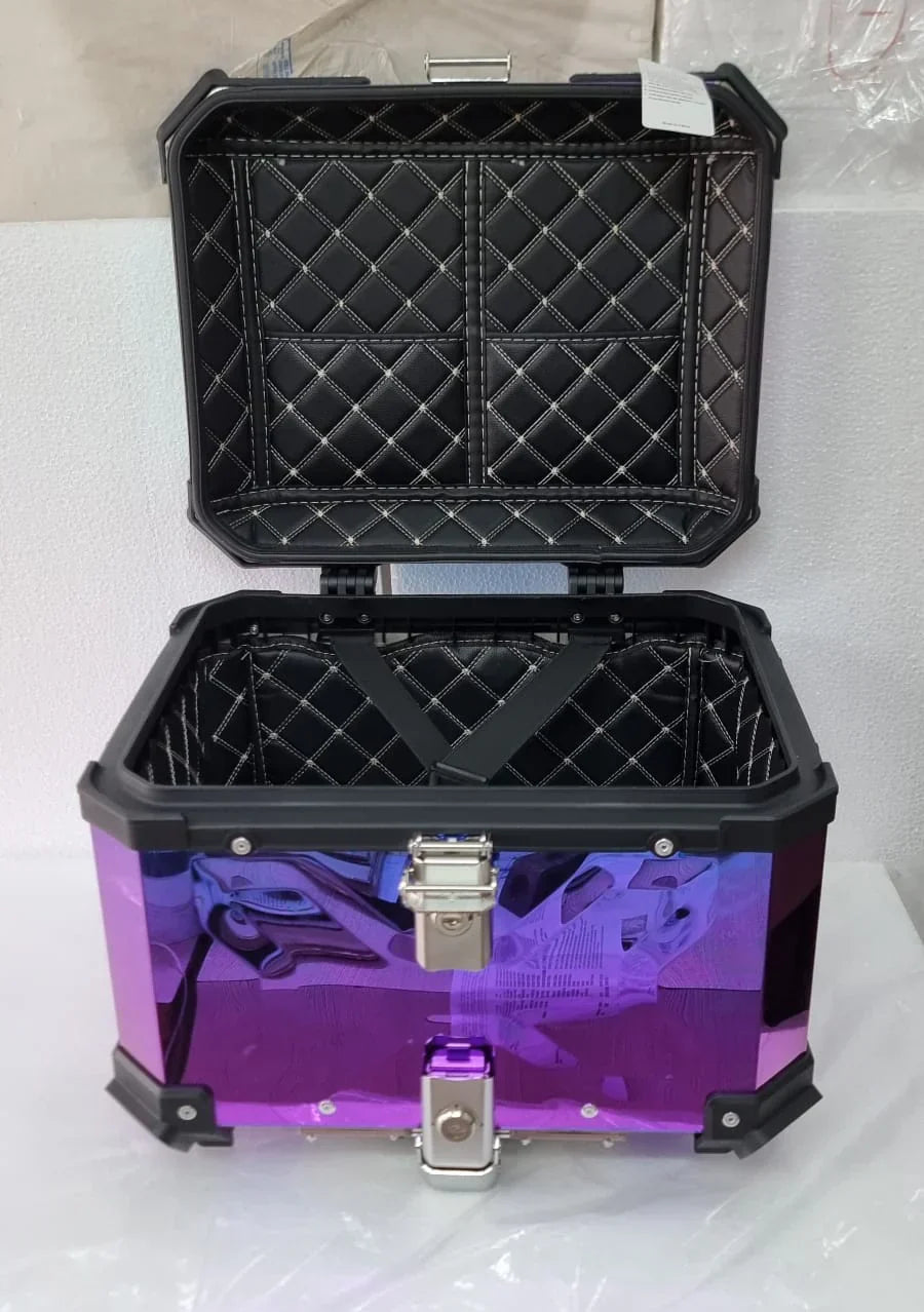 LGP Rainbow Aluminum Top Box – 45L Large Capacity, Universal Fit for All Motorcycles, Premium Color-Plated Finish