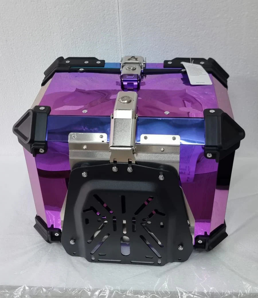 LGP Rainbow Aluminum Top Box – 45L Large Capacity, Universal Fit for All Motorcycles, Premium Color-Plated Finish